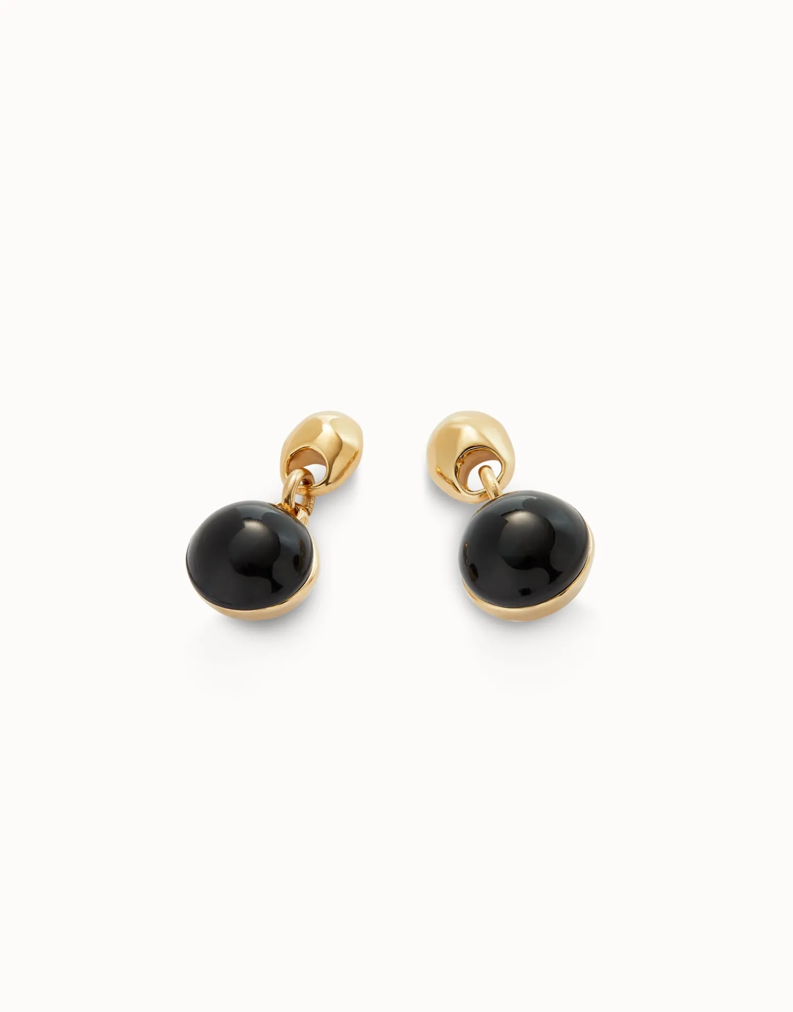 Drop earrings with two murano glass beads