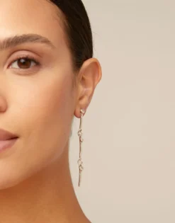 Drop eearrings with the iconic UNOde50 nail