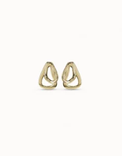 Earrings with 2 overlapping links