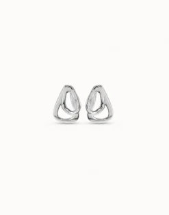 Earrings with 2 overlapping links
