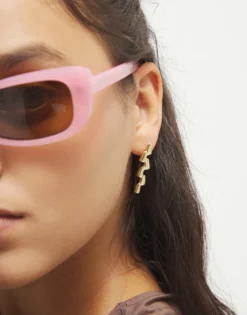 Elongated zigzag earrings