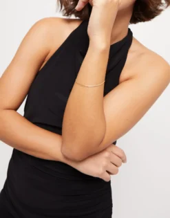 Flat snake chain bracelet
