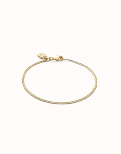 Flat snake chain bracelet