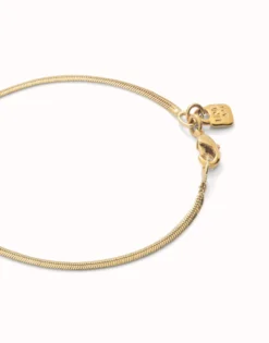 Flat snake chain bracelet