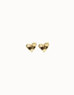 Heart piercing stud earrings