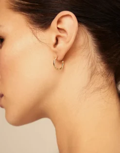 Hoop charm earrings