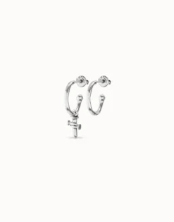 Hoop charm earrings