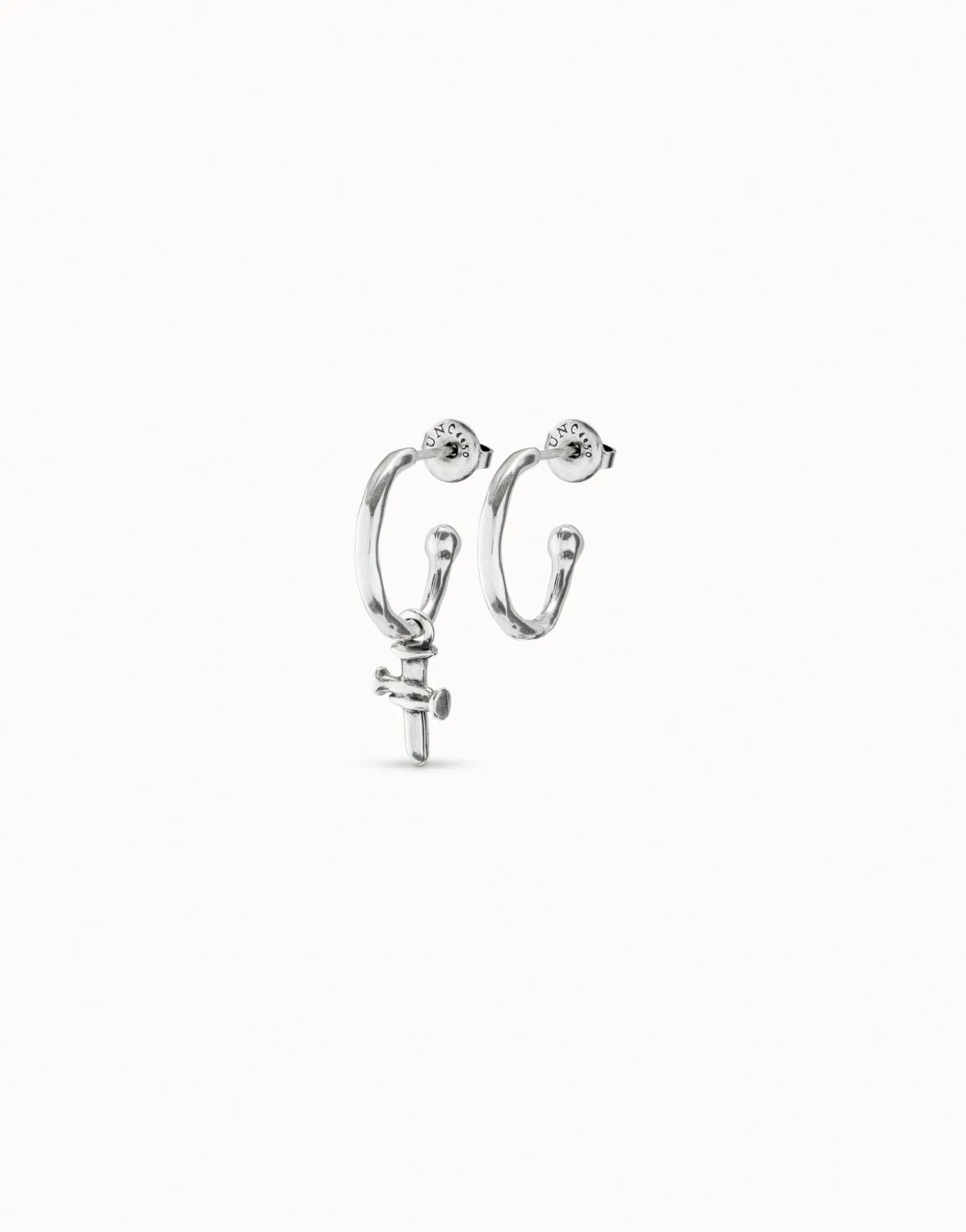 Hoop charm earrings