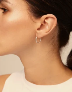 Hoop charm earrings