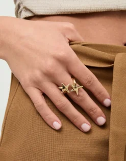 Intertwined starfish ring
