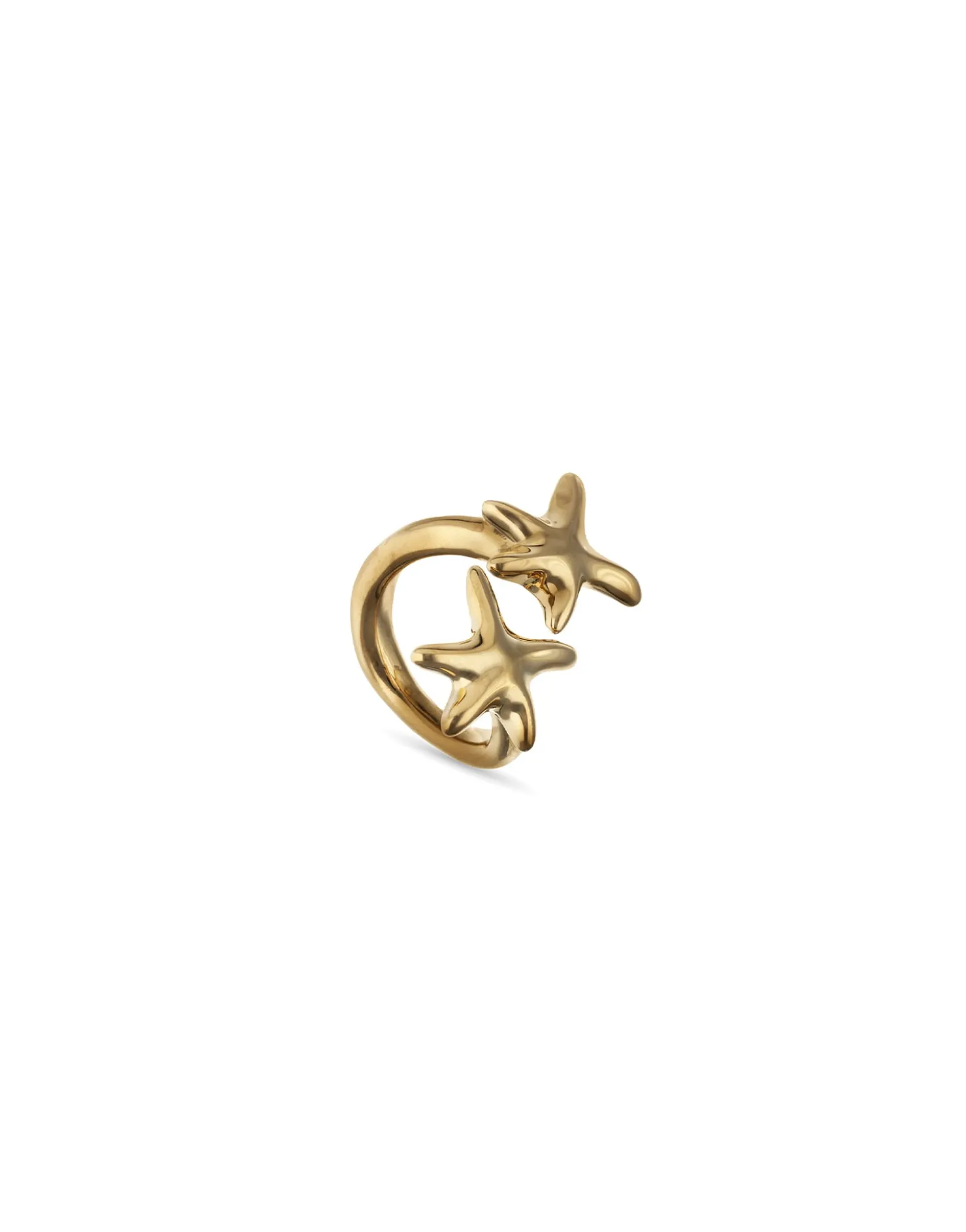 Intertwined starfish ring