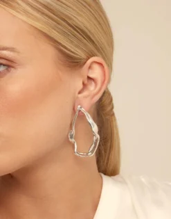 Large hoop earrings