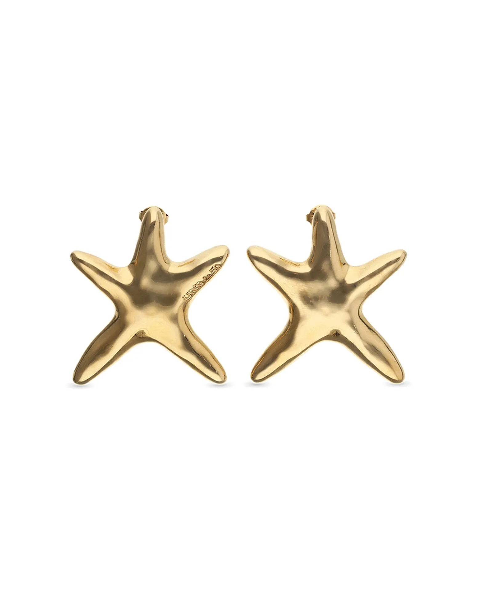 Large starfish-shaped earrings