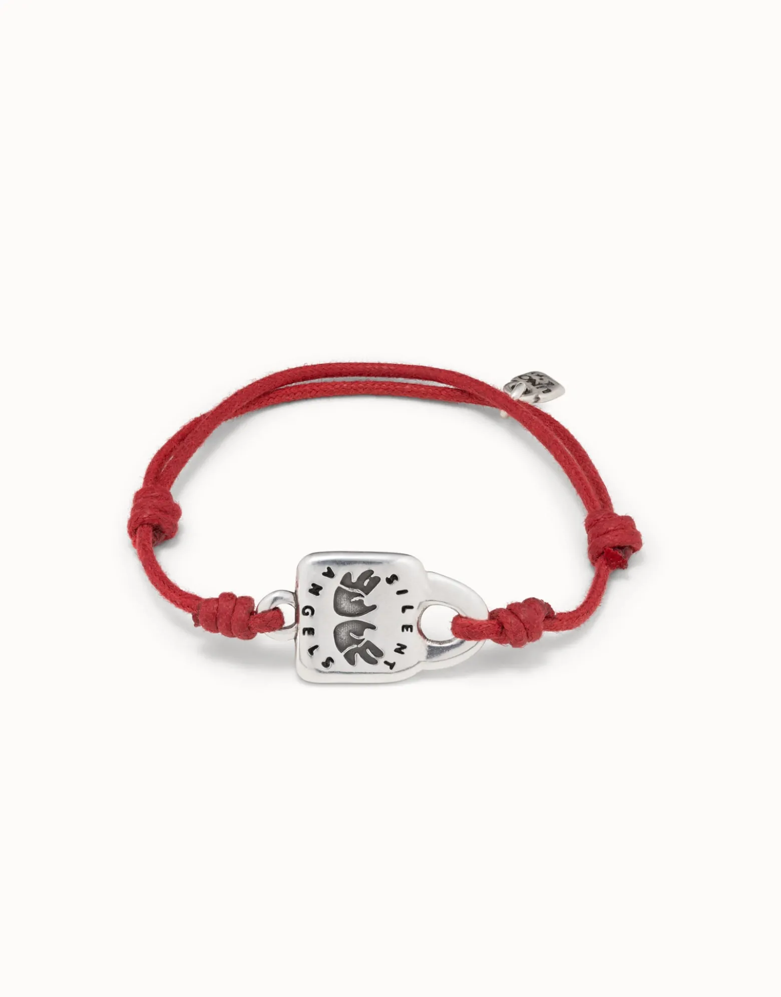 Leather bracelet with links and topaz