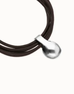Leather bracelet with sphere