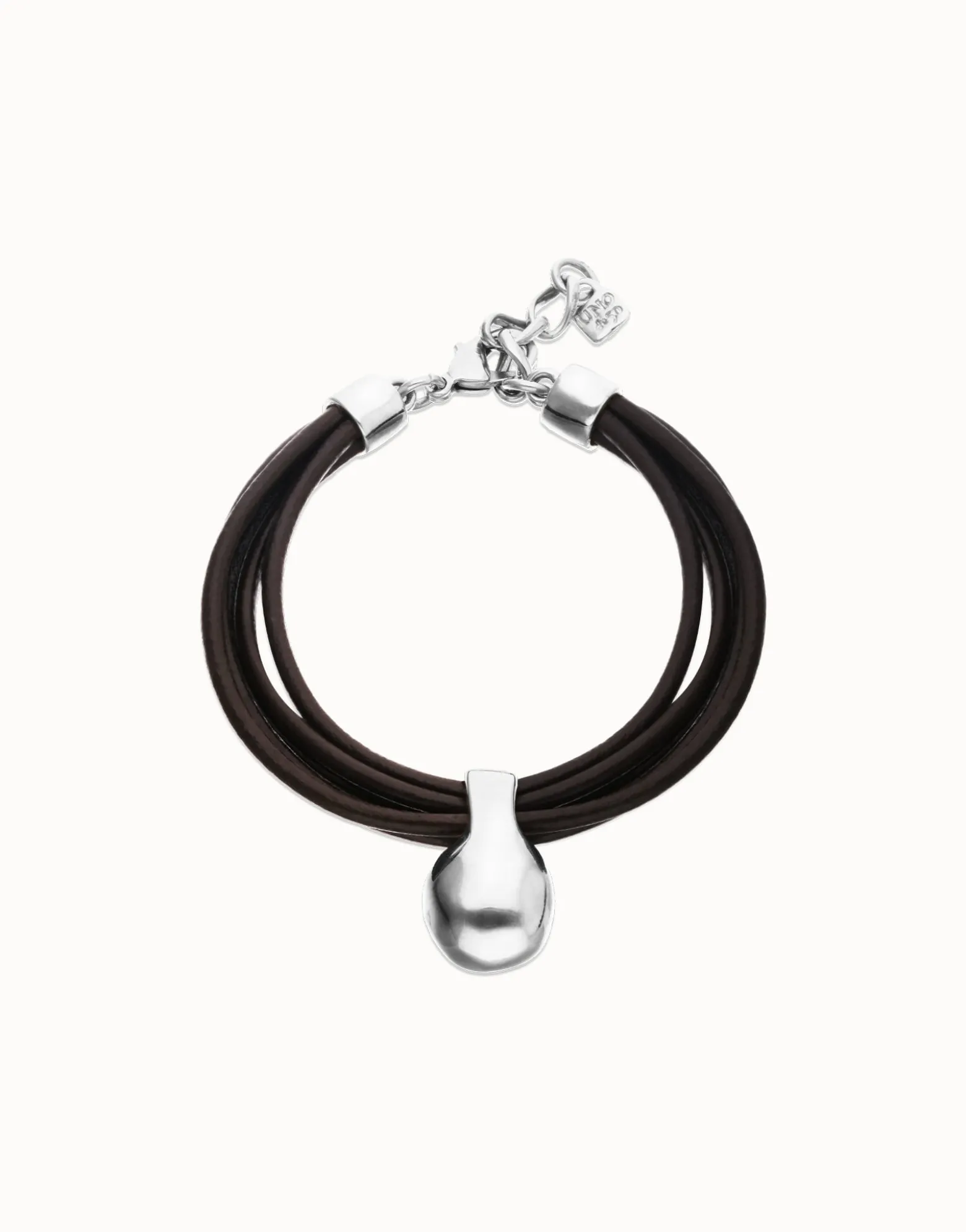 Leather bracelet with sphere