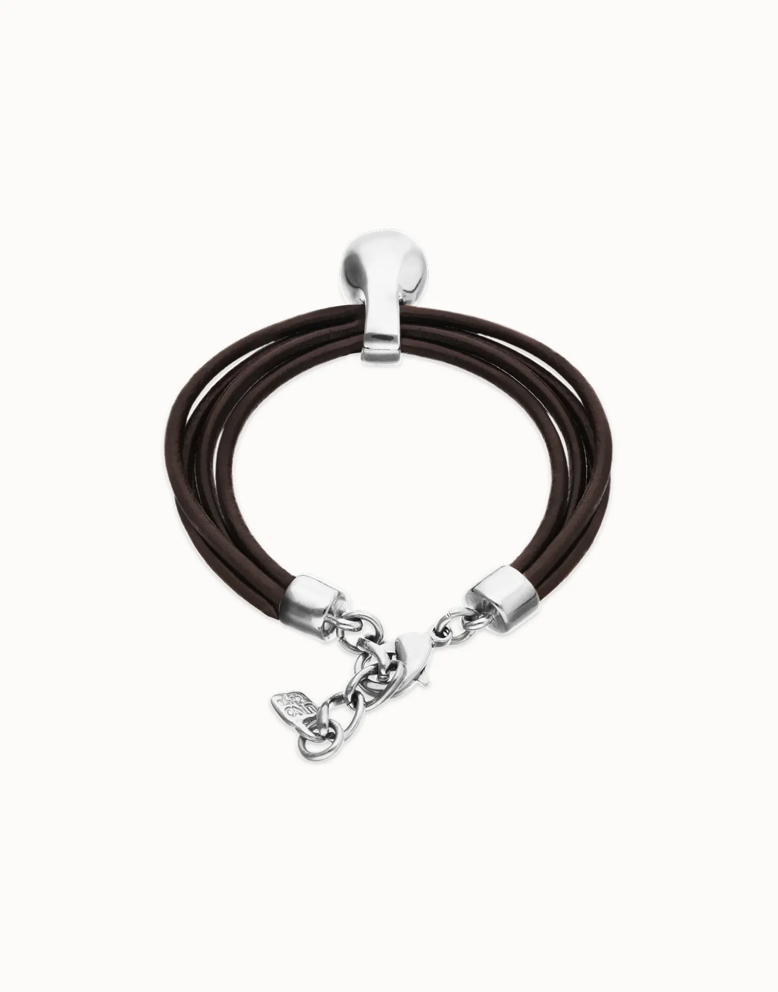 Leather bracelet with sphere