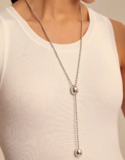 Long adjustable chain necklace