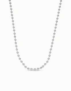Long beaded chain charm necklace