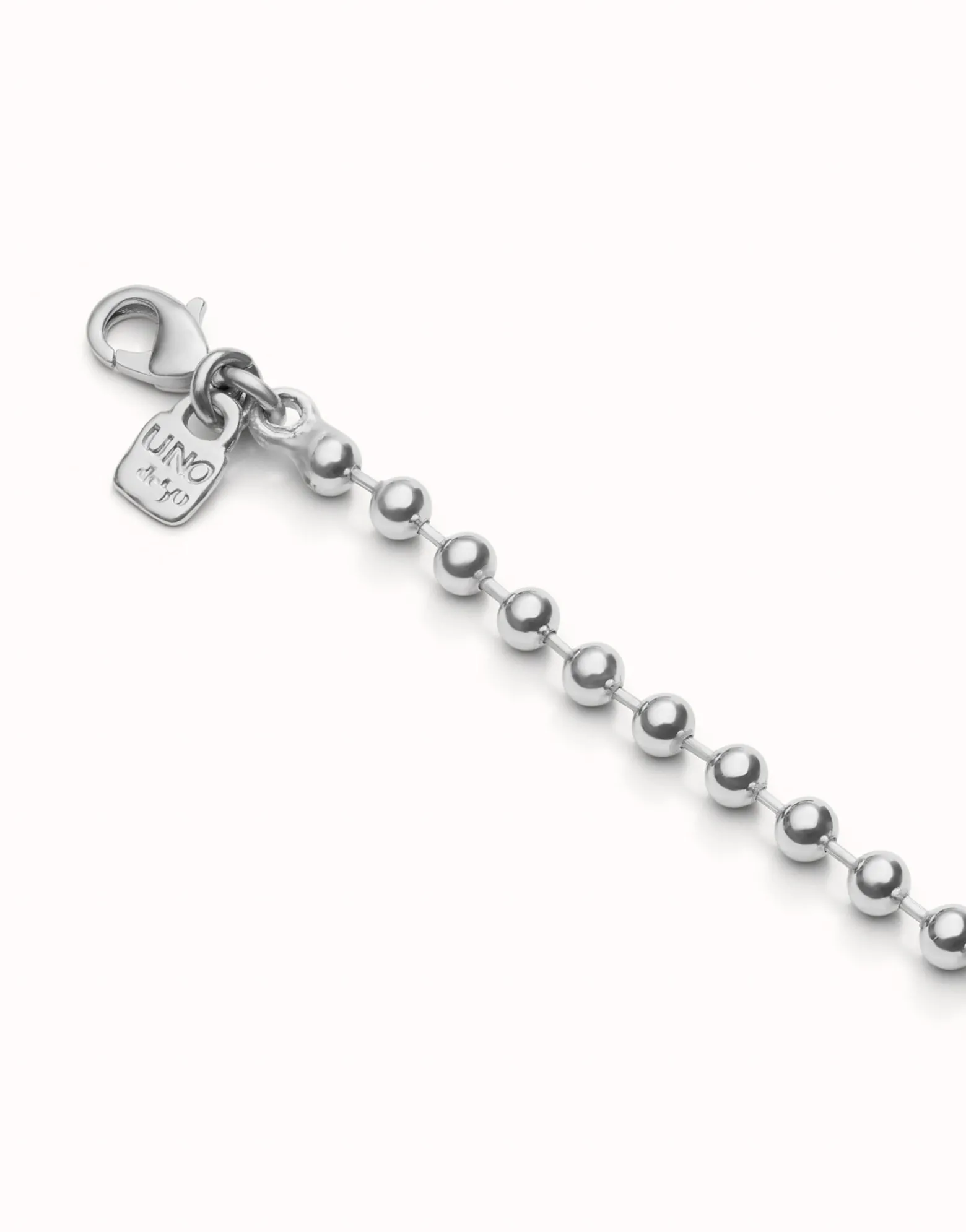Long beaded chain charm necklace