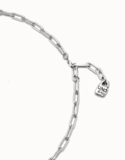 Long link chain charm necklace