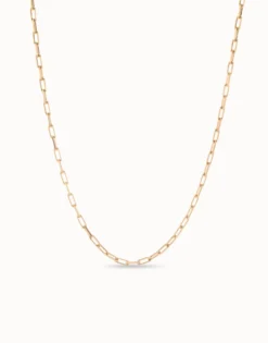 Long link chain charm necklace