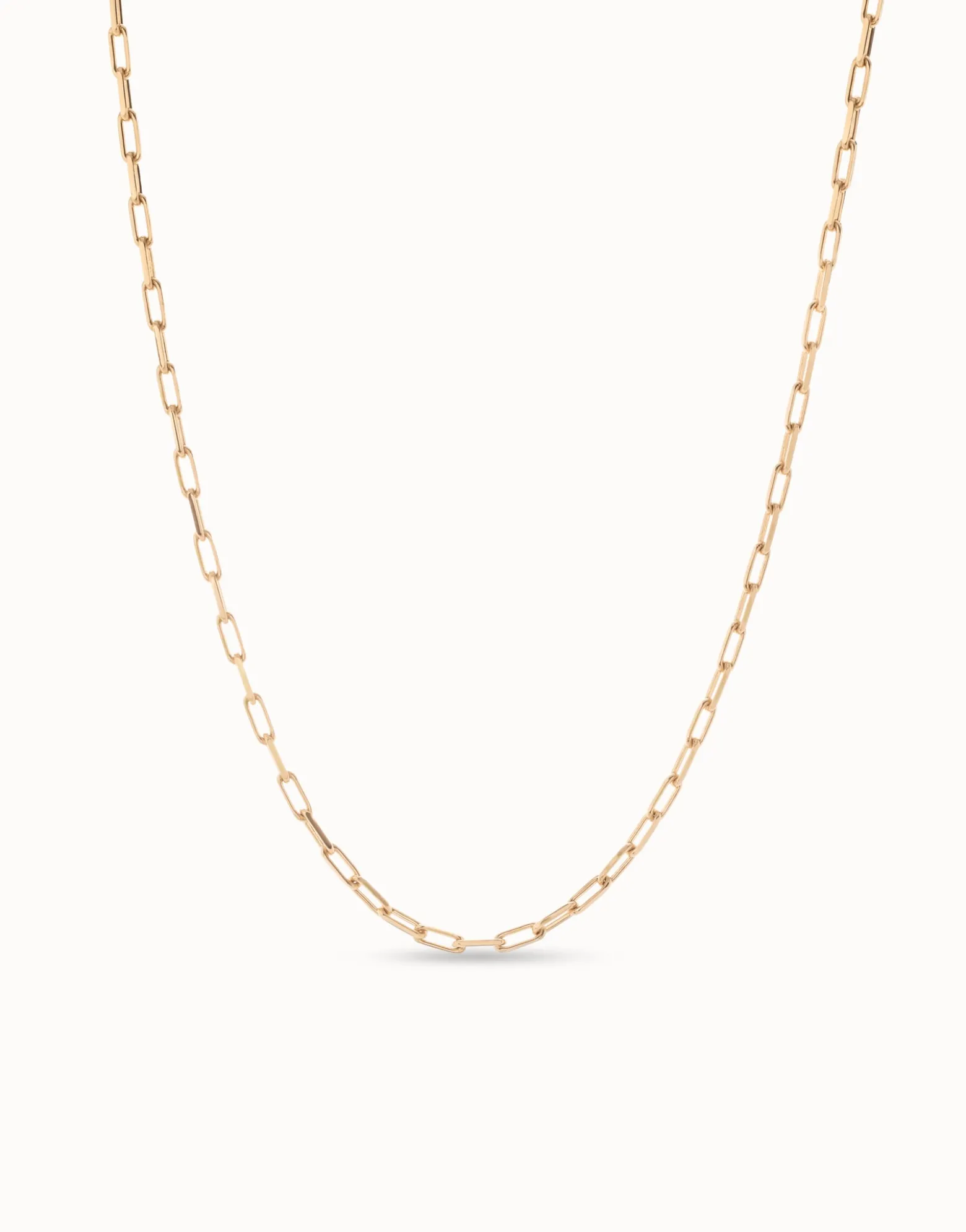 Long link chain charm necklace