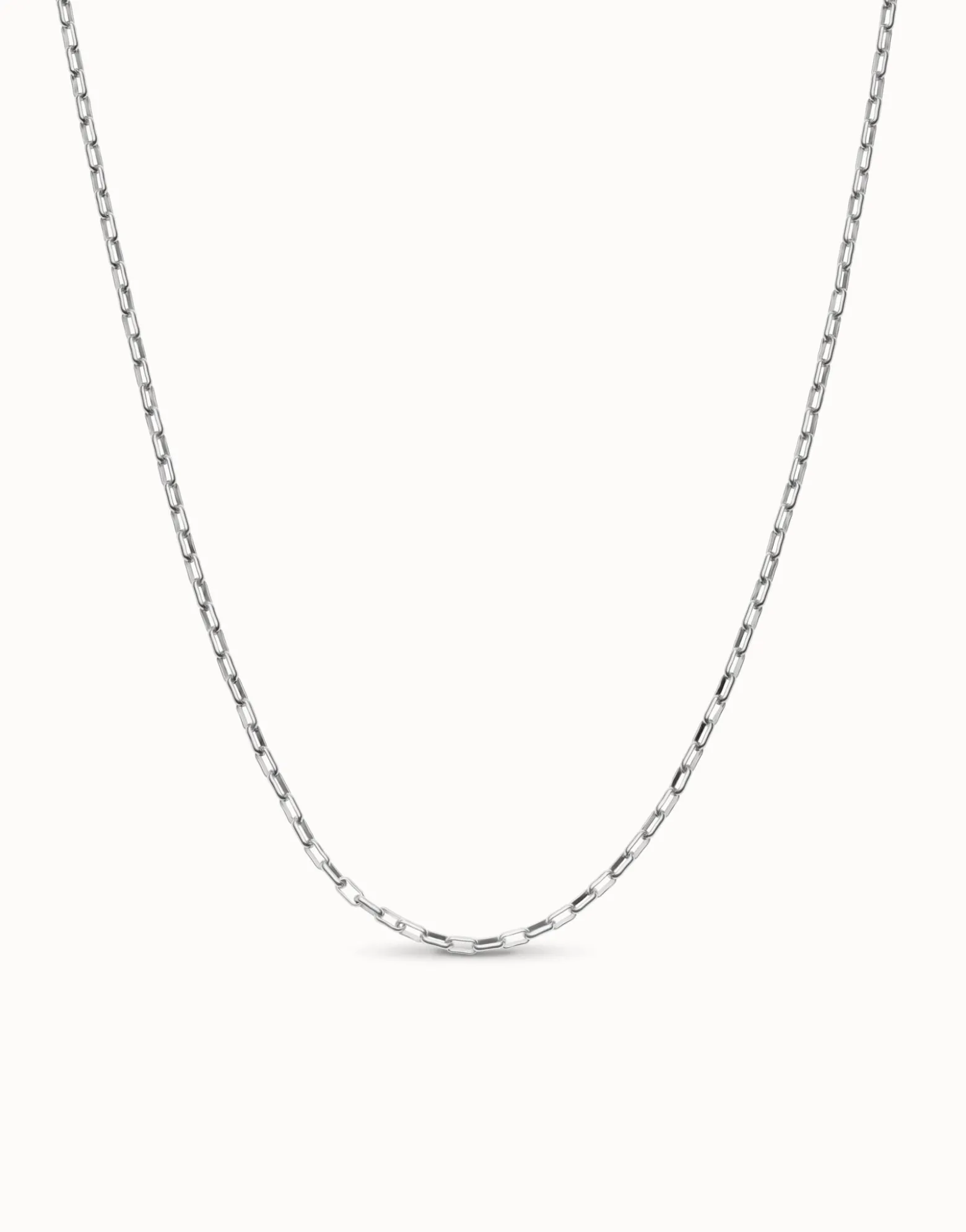 Long link chain necklace