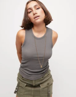 Long link chain necklace