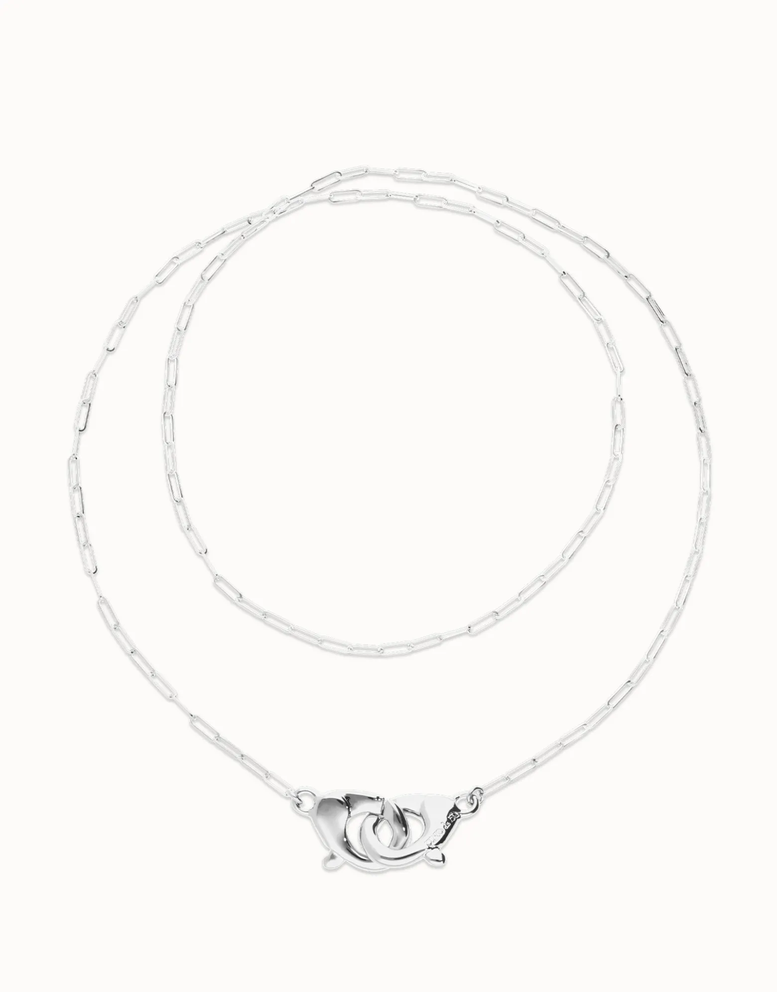 Long necklace with interlocking carabiner