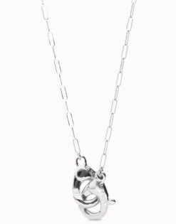 Long necklace with interlocking carabiner