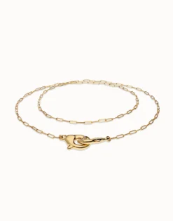 Long necklace with interlocking carabiner
