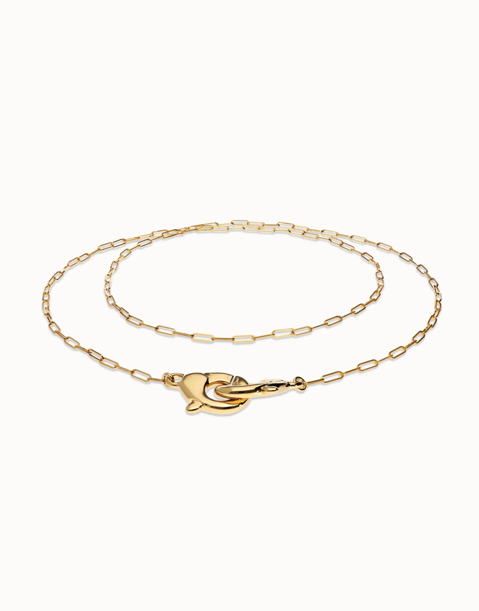 Long necklace with interlocking carabiner