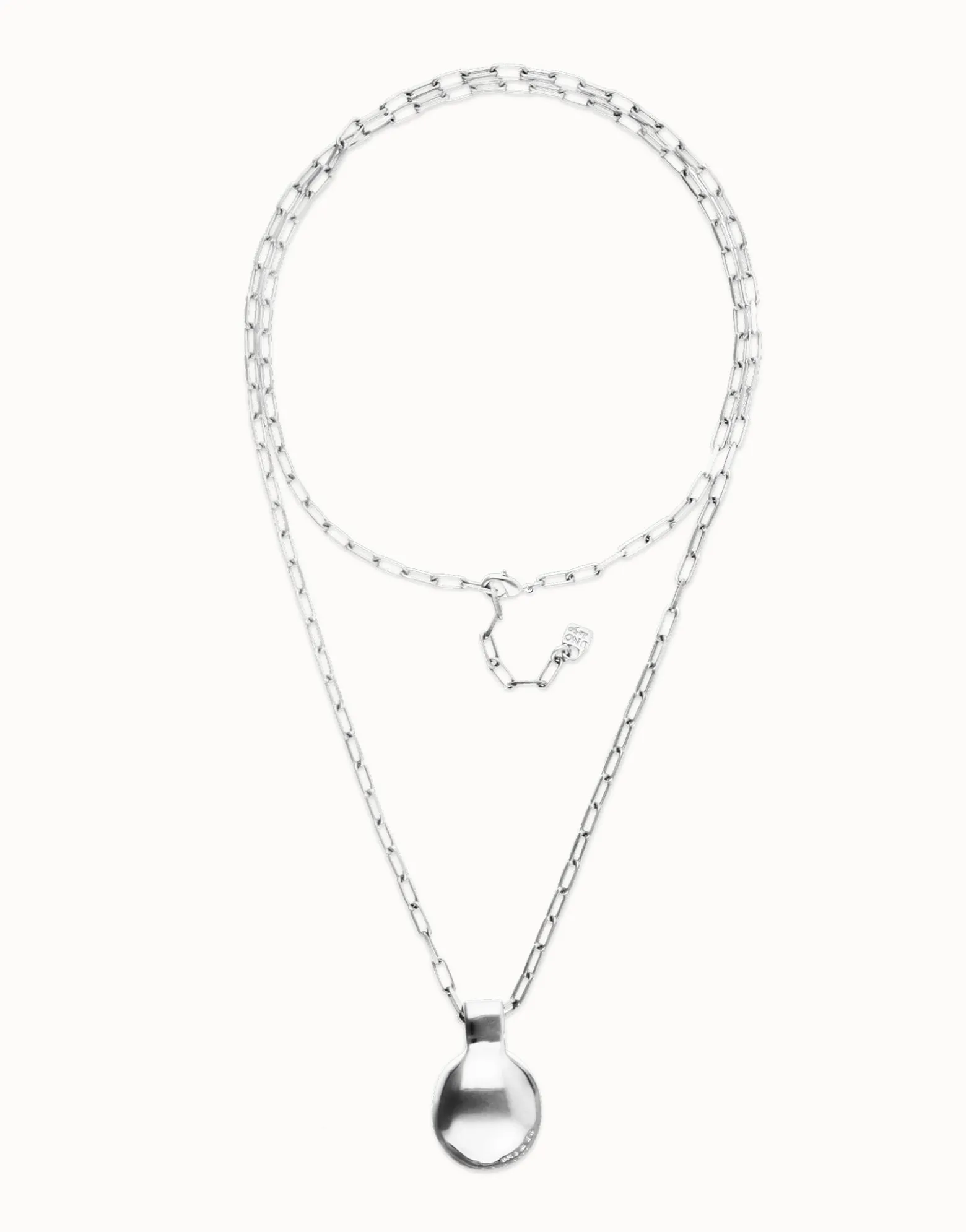 Long necklace with large sphere