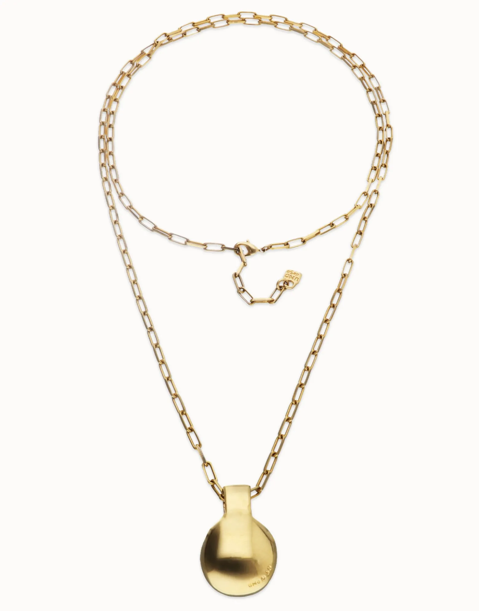 Long necklace with large sphere