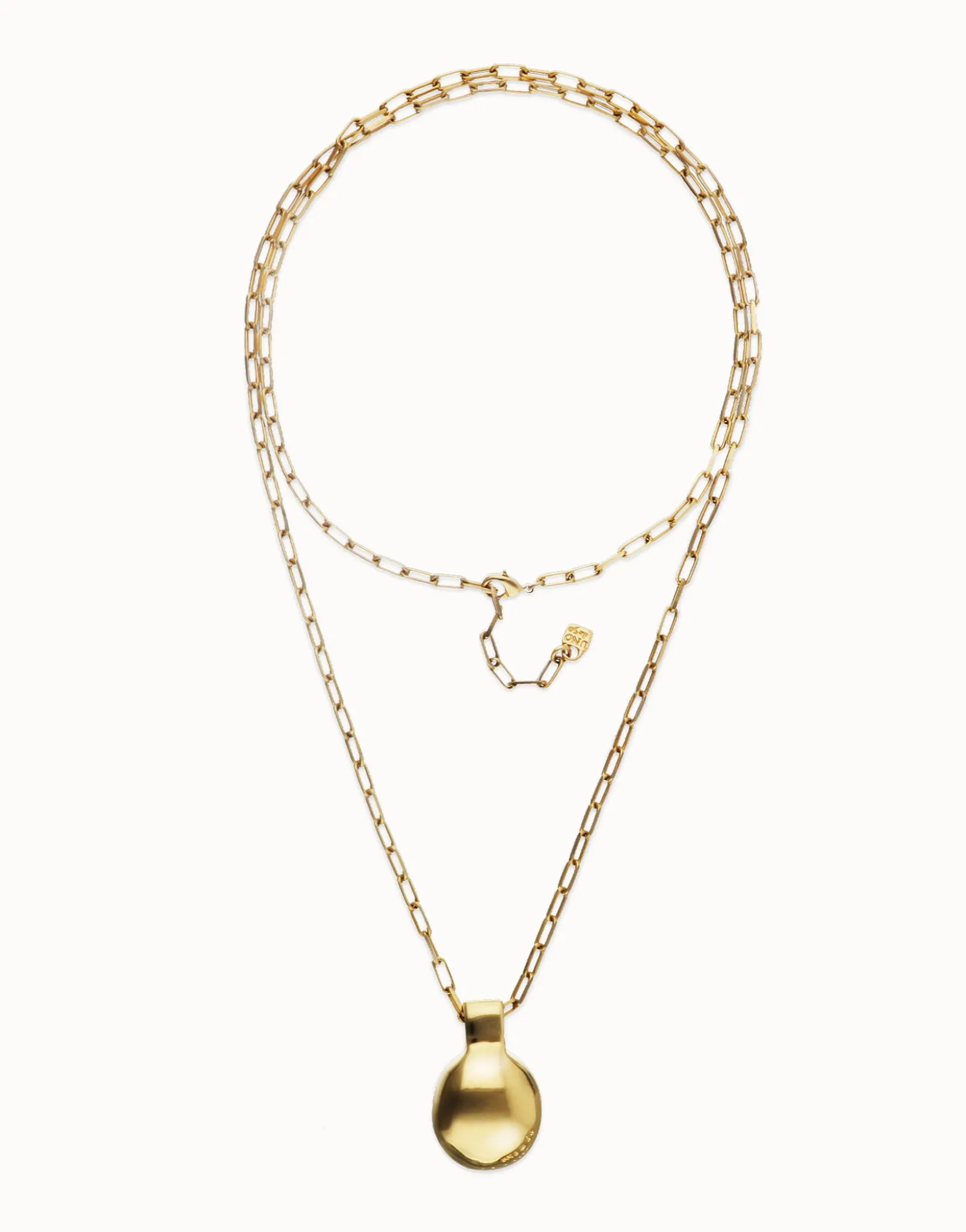 Long necklace with large sphere