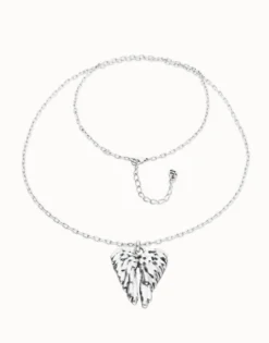 Long necklace with wing detail