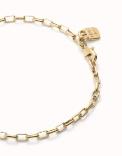 Mid-sized link charm chain bracelet