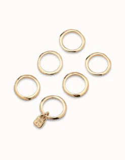 Multi row ring with a charm
