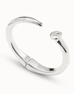 Nail shaped bangle bracelet