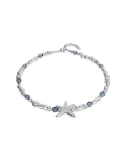 Necklace with crystals and big starfish