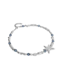 Necklace with crystals and big starfish