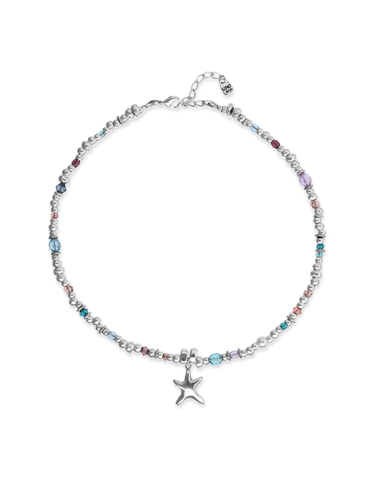 Necklace with crystals and small starfish