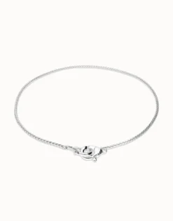 Necklace with intertwined carabiner