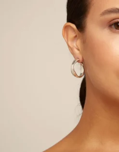Open hoop earrings