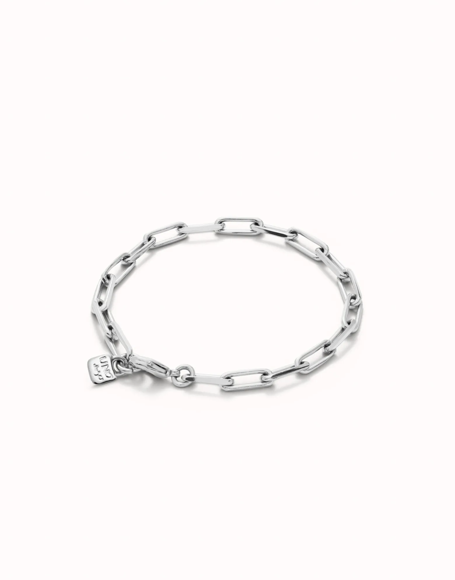 Rectangular link chain bracelet