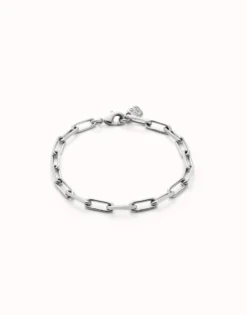 Rectangular link chain bracelet