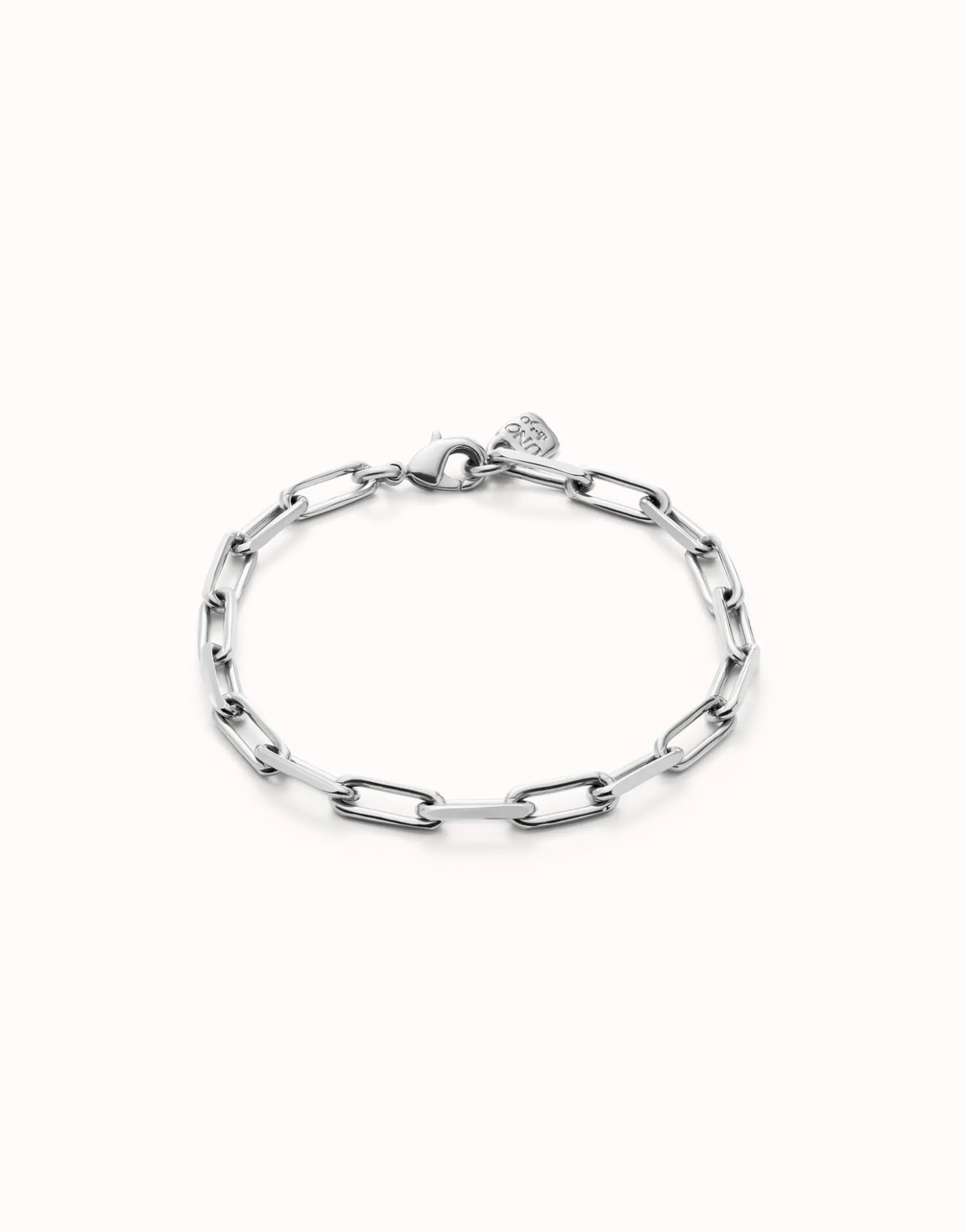 Rectangular link chain bracelet