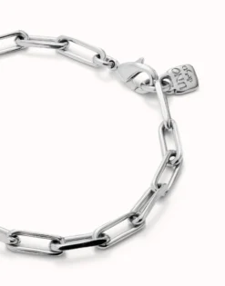 Rectangular link chain bracelet