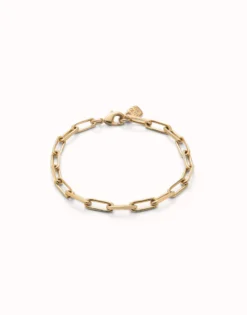 Rectangular link chain bracelet
